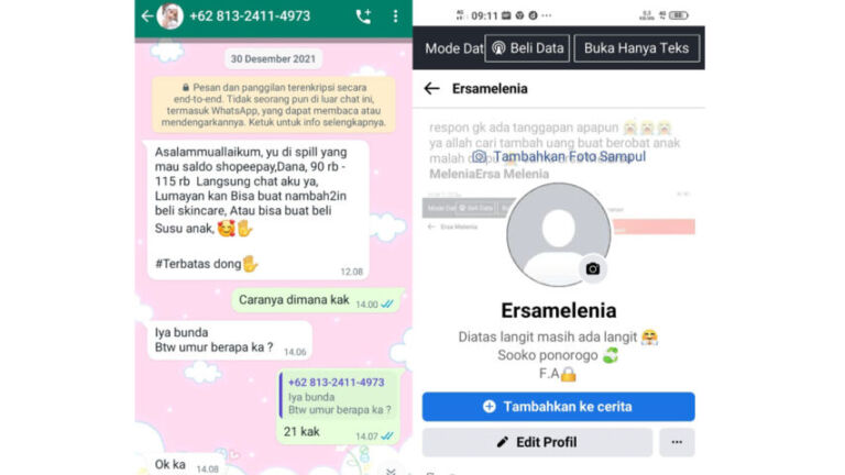 Gara-gara Kirim KTP dan Akun Google ke Orang Tak Dikenal Lewat Chat WA, Facebook Warga Sooko Dibajak untuk Penipuan