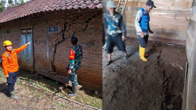 Tanah retak bekiring