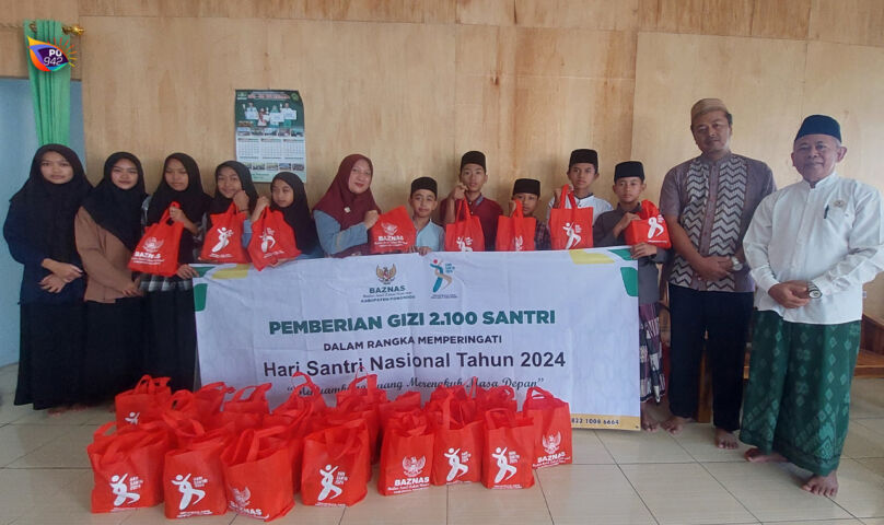 Ribuan Santri Mendapatkan Bantuan Tambahan Gizi 