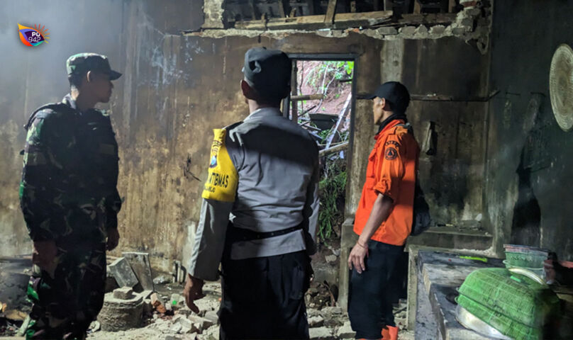 Tanah Longsor di Dukuh Tajem Bareng Pudak Ponorogo, 3 Rumah Dinding Dapurnya Jebol