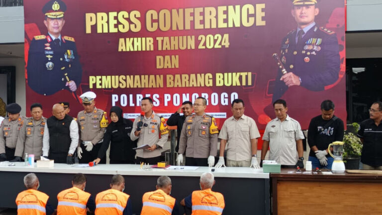 Pencurian menjadi kasus kriminalitas tertinggi selama 2024 di Ponorogo. (Foto/Gema Surya FM)