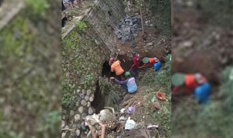 Tak Ada Respon, Warga Plalangan Jenangan Dan Japan Babadan Urunan Perbaikan Talud Dan Selokan