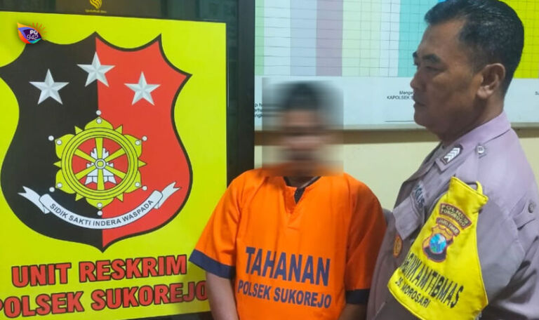 Pelaku sudah berbaju oranye kurang dari tiga jam pasca mencuri motor milik warga Sukorejo. (Poksej Sukorejo)