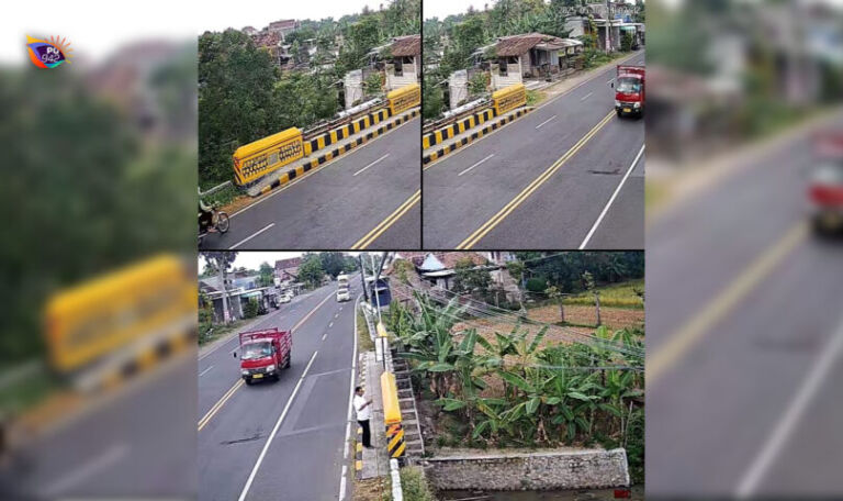 Sudut pandang CCTV yang di pasang bisa mengcover semua area sekitar jembatan. (Tangkapan layar CCTV SMPN 2 Babadan)