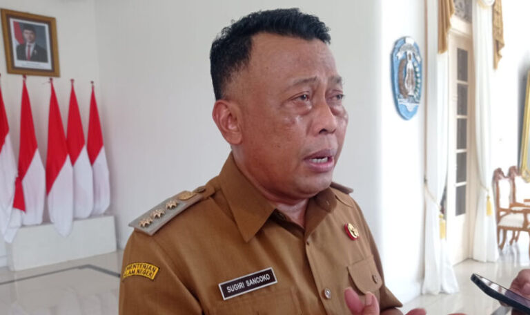 Pesan Bupati Ponorogo, Sugiri Sancoko pada Dishub dalam giat Grebeg Suro 2025 ini adalah meminimalisir kebocoran dari PAD parkir. (Gema Surya/Yudi)