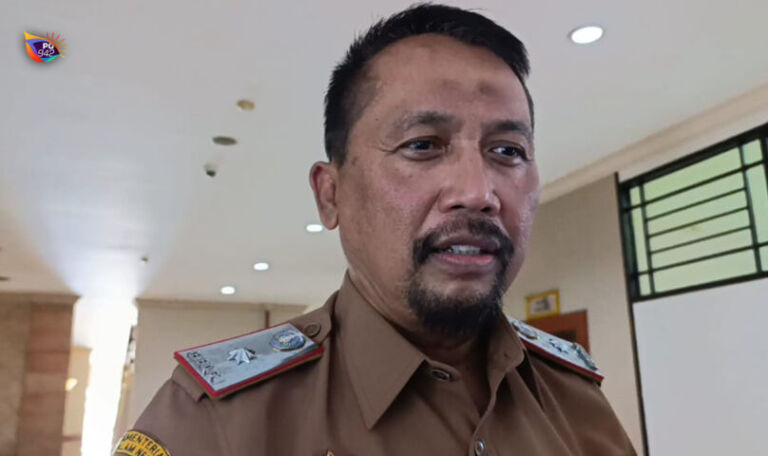 Agus Pramono, Sekretaris Daerah (Sekda) Ponorogo, dalam keterangannya kepada Gema Surya terkait launching Koperasi Merah Putih. (Gema Surya/Yudi)