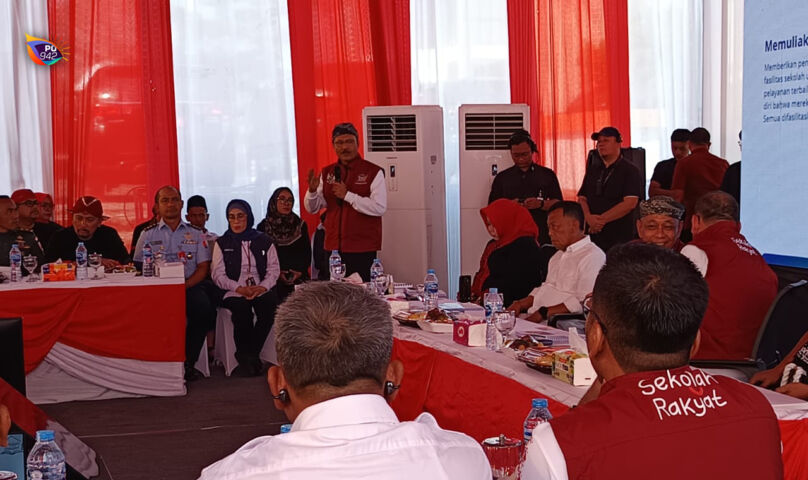Gus Ipul dalam kunjungannya ke Ponorogo, mengapresiasi penuh SR Rintisan yang ada di Ponorogo. (Gema Surya/Yudi)