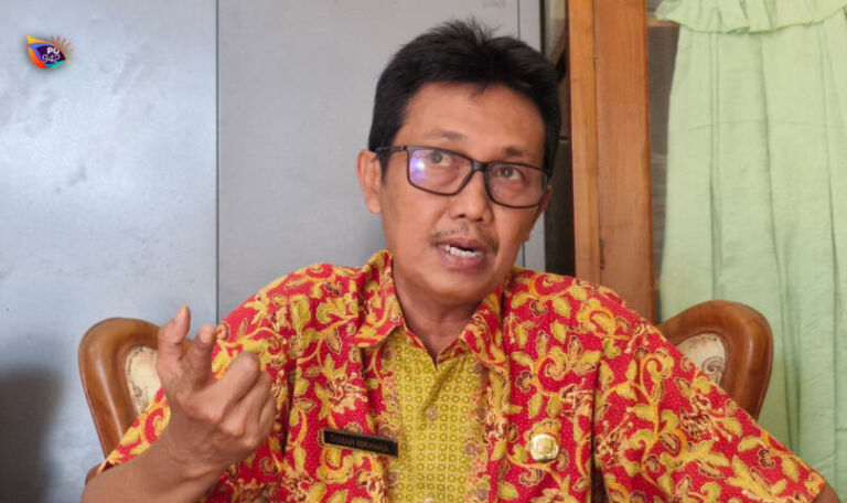 Tamar Mahara, Kepala Bidang Prasarana dan Sarana Pertanian Dispertahankan, saat ditemui Gema Surya pada Kamis (18/9/25).