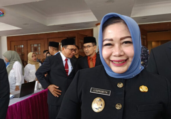 PLT bupati Ponorogo Lisdyarita (foto: Yudi)