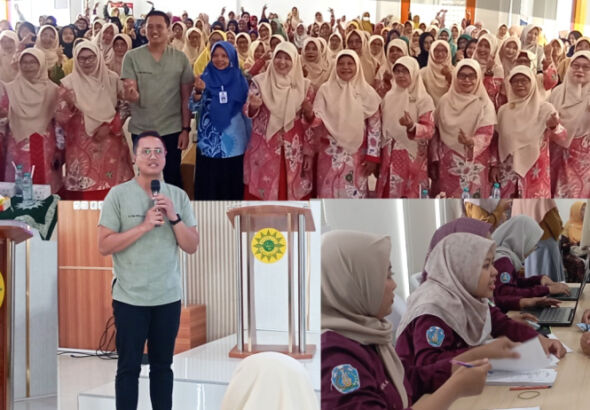 sosialisasi kanker servik atau leher rahim dalam rangka memperingati Milad Aisyiyah ke 109 (foto: beritaplus.id)