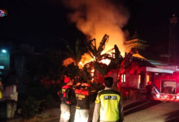 rumah Hj Irhamtini Desa Patihan Kidul, Kecamatan Siman (foto: AKP Nanang Budianto)