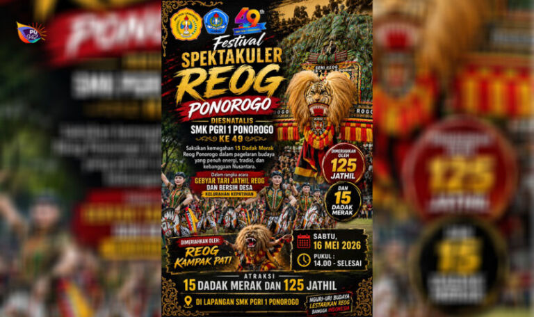 Poster Festival Reog SMK PGRI 1 Ponorogo