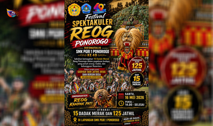 Poster Festival Reog SMK PGRI 1 Ponorogo