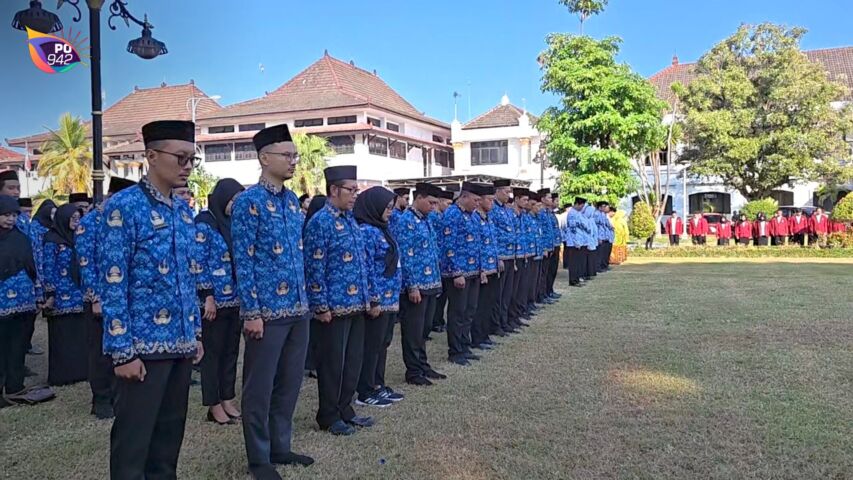 upacara Hari Lahir Pancasila, Senin 1 Juni 2026 di halaman Pendopo (foto: Yudi)
