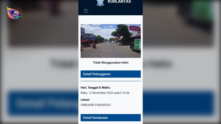 screen shot Web Korlantas milik mas didik (foto: didik)