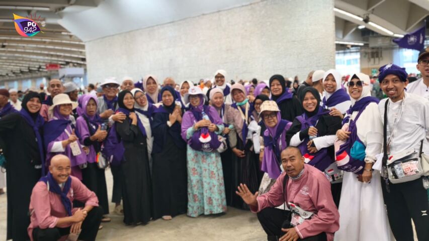 Para rombongan jemaah haji asal Ponorogo. (foto: Edy Arifudin)