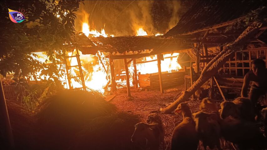Kondisi 2 Kandang Sapi dan Kambing saat Kebakaran. (foto: Bambang Supeno)