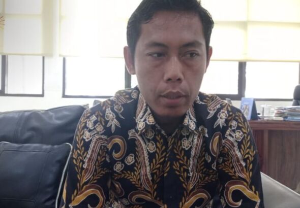 Budiwan Susanto Pemimpin cabang Bulog Ponorogo (foto: Yudi)