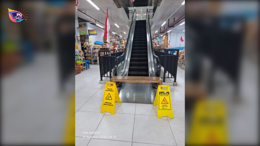 Eskalator dan Lift Pasar Legi Ponorogo Rusak (Foto: Didin)