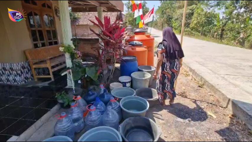 Puluhan KK di Dukuh Dungus Karangpatihan Pulung Dilanda Krisis Air Bersih (Foto: Yudi)