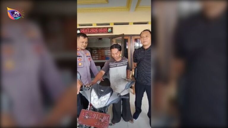 Polsek Jetis Berhasil Ungkap Kasus Pencurian Motor di Sawah, Pelaku ODGJ (Foto: Istimewa)